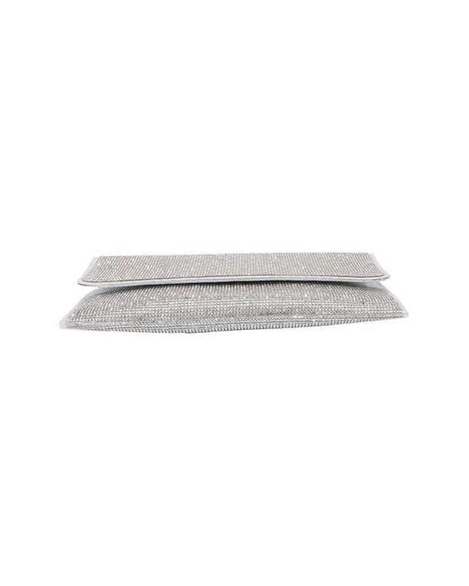 BERNESS Gray Rhinestone Envelope Clutch