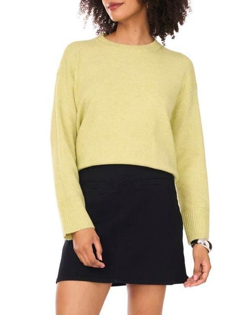 Vince Camuto Yellow Relaxed Fit Sweater