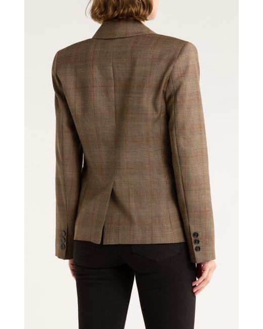 FRAME Brown Single Button Virgin Wool Blazer