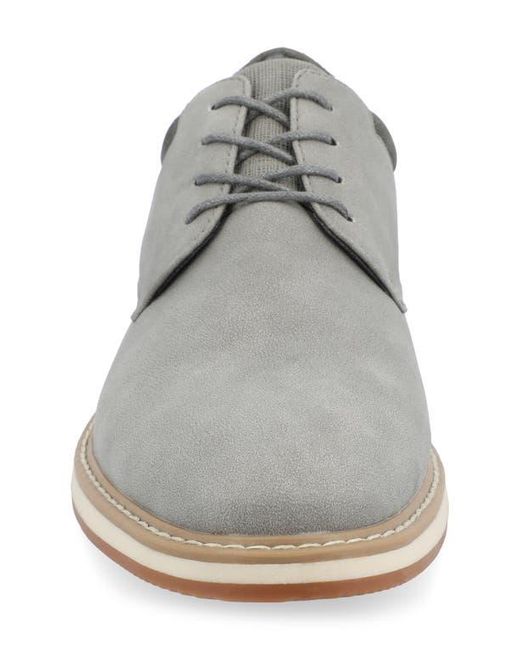 Vance Co. Gray Hodges Plain Toe Derby for men