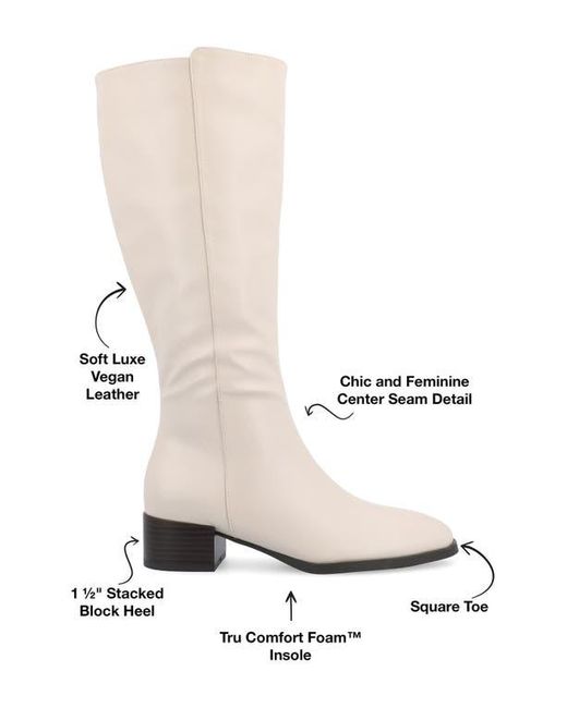 Journee Collection White Devri Tall Boots