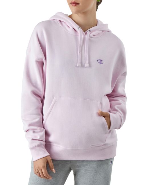 Champion Powerblend Hoodie in Purple Lyst