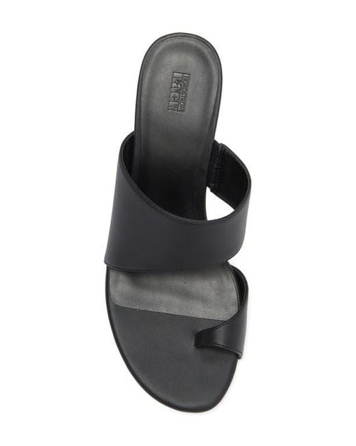 Nordstrom Rack Black Adria Flared Heel Sandal