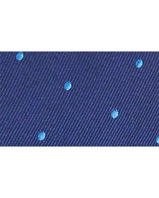Brooks Brothers Blue Polka Dot Silk Tie for men