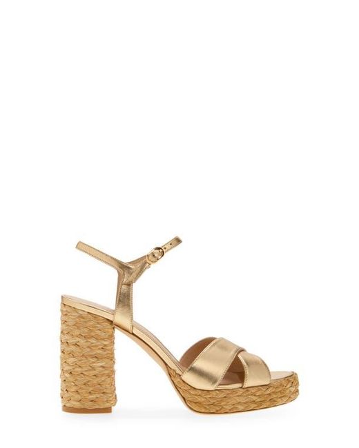 Stuart Weitzman Natural Dayna Platform Sandal
