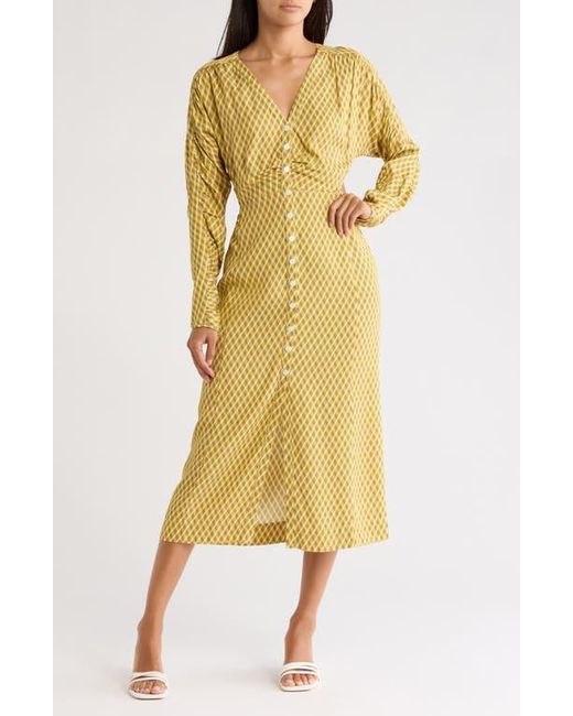 Joie Cerelia Cutout Dress in Yellow Lyst