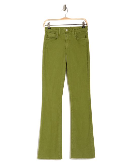 L'Agence Ruth High Rise Straight Leg Jeans in Green Lyst