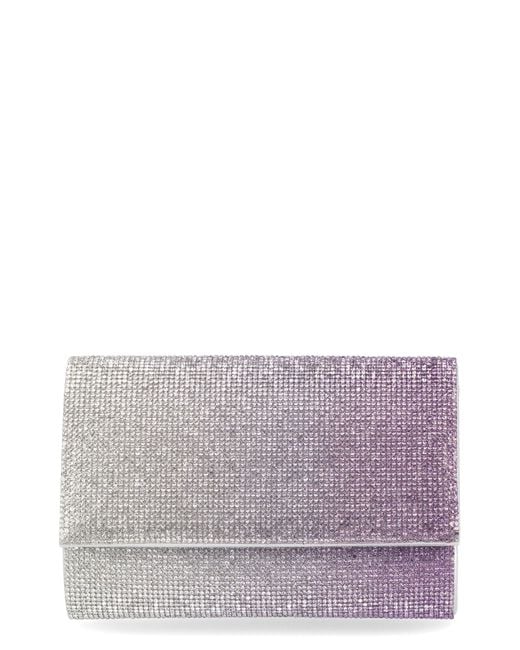 Jessica Mcclintock Alexis Rhinestone Crossbody Clutch in Purple Lyst