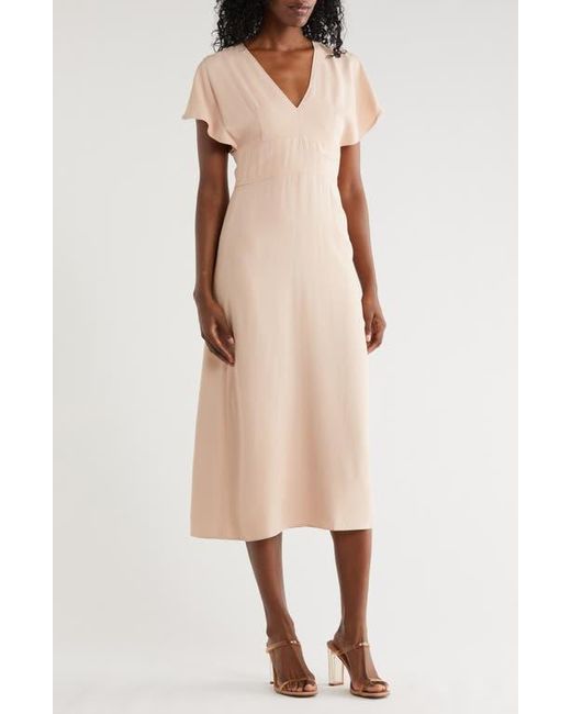 Boss Natural Dawinga Flutter Maxi Dress