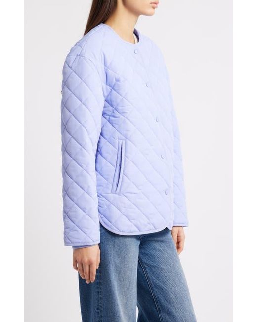 Thread & Supply Blue Quilted Puffer Jacket