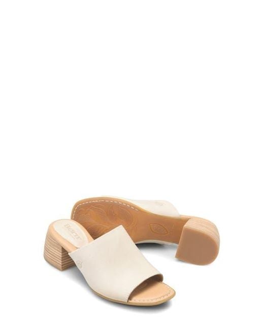 Børn Natural Skylar Block Heel Sandal