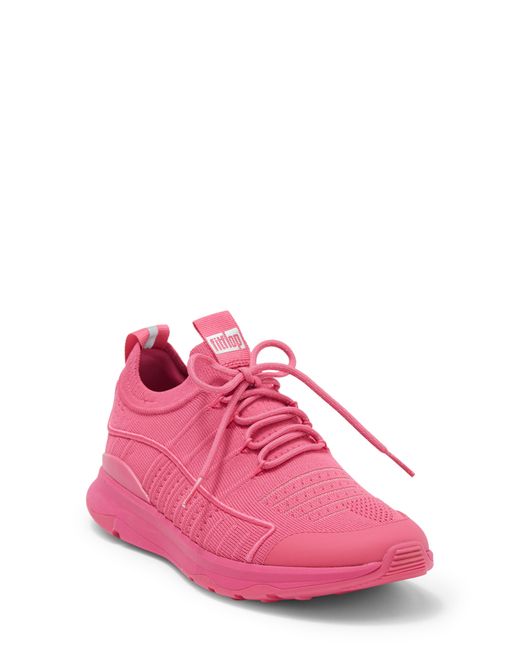 Fitflop Vitamin Ff Knit Sneaker In Fuchsia Rose At Nordstrom Rack in Pink Lyst