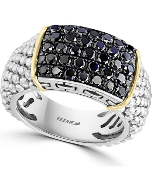 Effy Black Pavé Diamond Ring