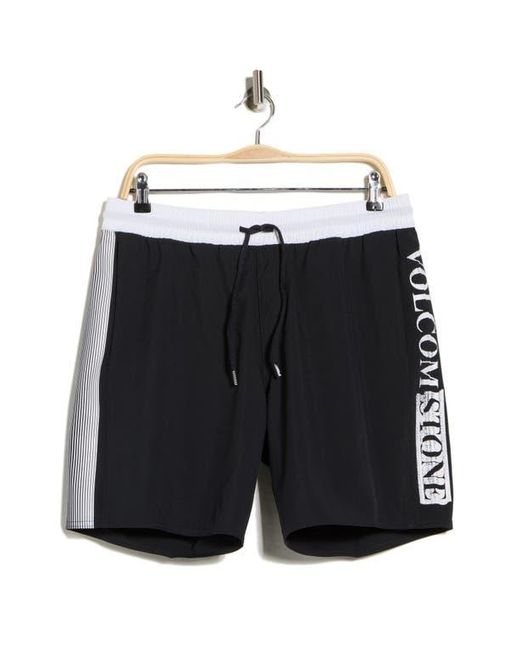 Volcom Black Jones Swim Trunks for men