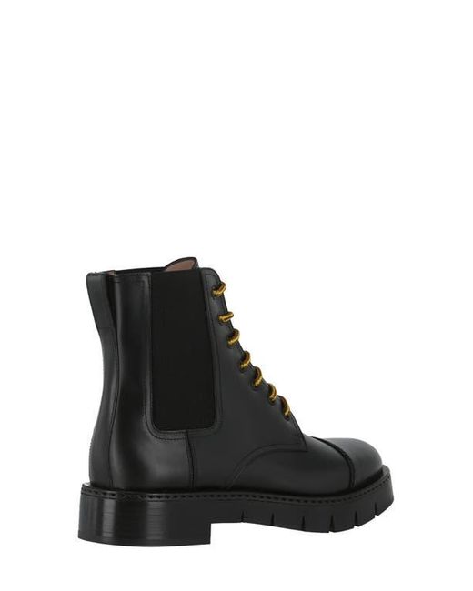 Ferragamo Black Tolk Combat Boot