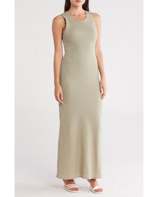 Rag & Bone Green Carine Texture Knit Maxi Dress