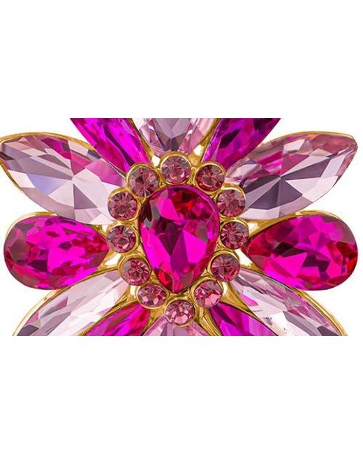 Jardin Pink Crystal Cluster Drop Earrings