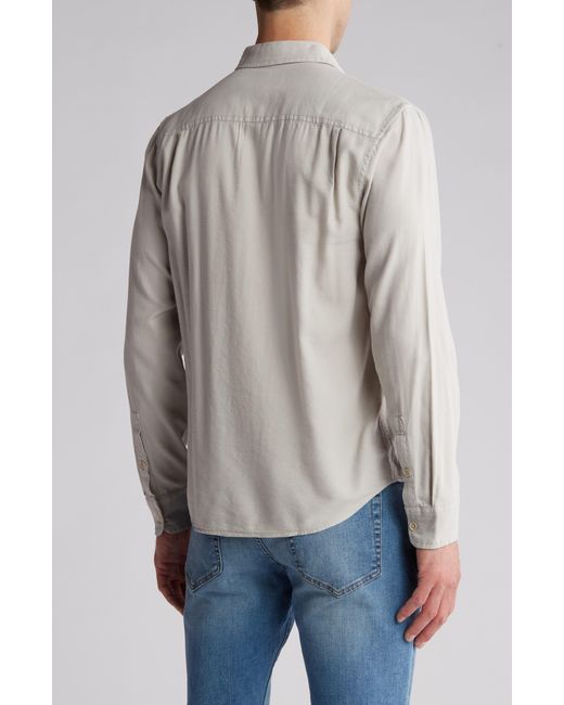 Lucky Brand Gray Mason Workwear Button-up Shirt for men