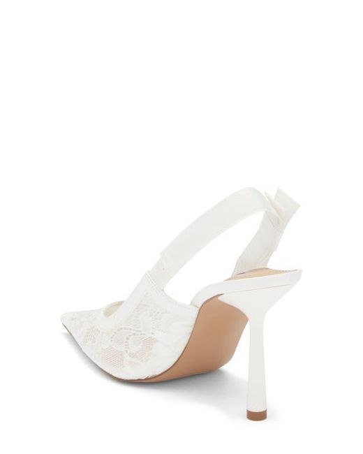Steve Madden White Stefani Slingback Pump