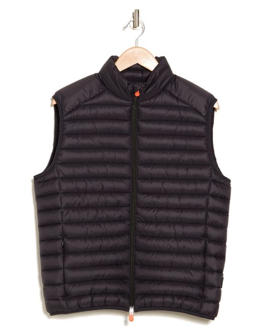 Save The Duck Blue Adam Quilted Vest for men