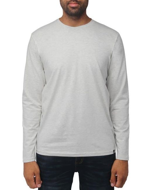 Xray Jeans Gray Crewneck Long Sleeve T-Shirt for men