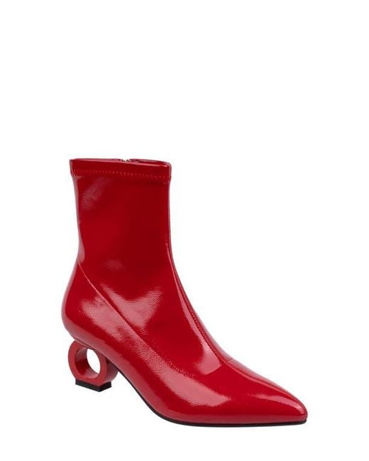 Ninety Union Red Greece Pointed Toe Bootie