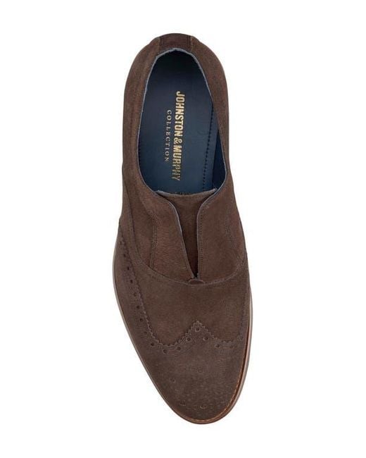 Johnston & Murphy Brown Ashford Wingtip Shoe for men