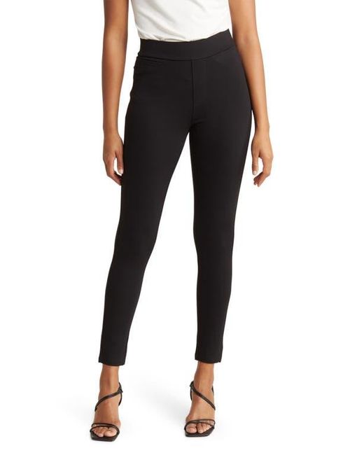 Kay Unger Basic 5 Pocket Ponte Pants in Black Lyst