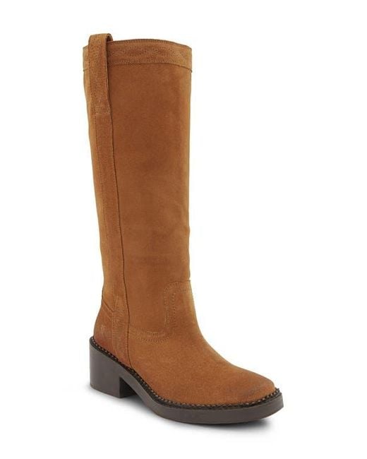 Frye Brown Kate Block Heel Boot