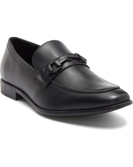 Gordon Rush Black Horsebit Loafer for men