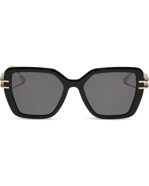 DIFF Black Dasha 50Mm Square Sunglasses