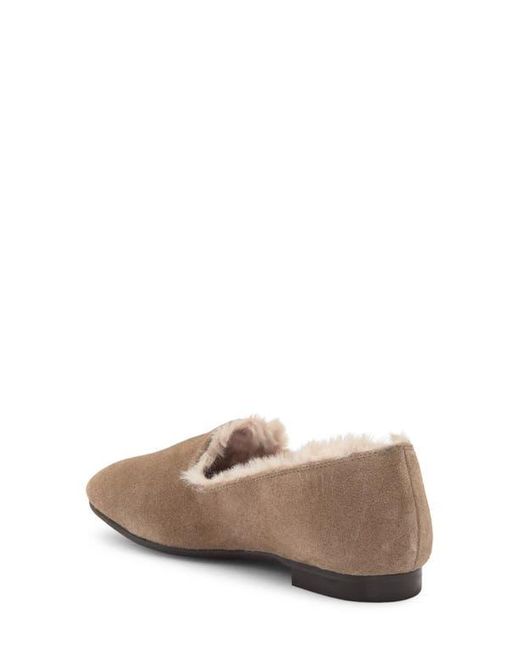Aquatalia Gray Romie Faux Fur Lined Loafer
