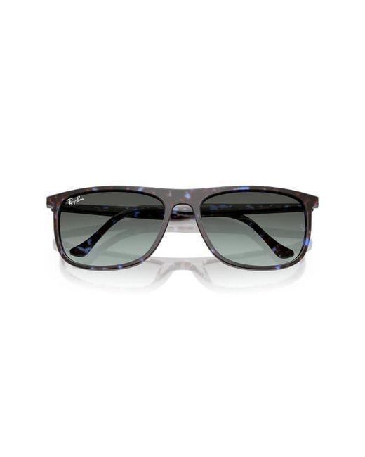 Ray-Ban Gray 58Mm Gradient Rectangular Sunglasses for men