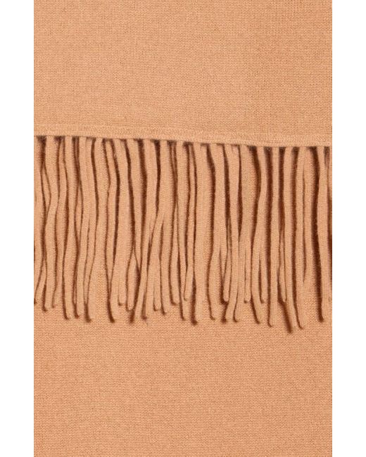 Portolano Brown Solid Cashmere Wrap