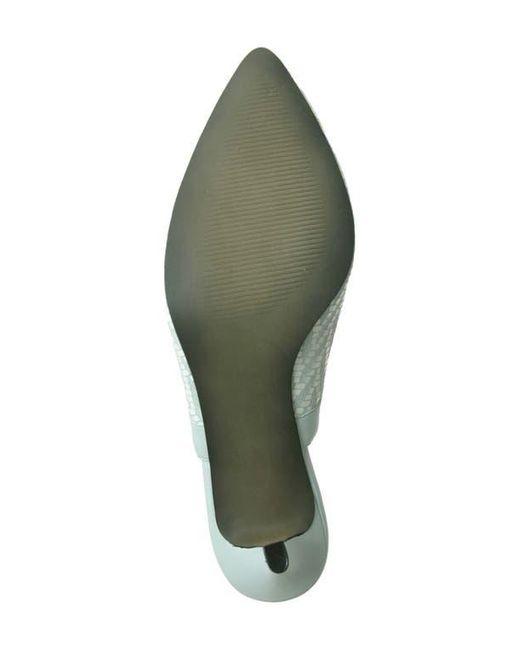David Tate Green Bella Pointed Toe Slingback Pump