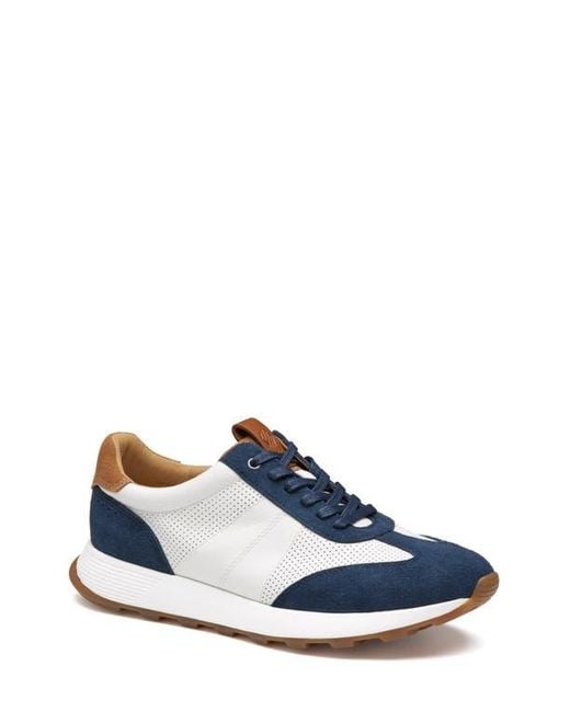 Johnston & Murphy Blue Kinnon T-Toe Sneaker for men