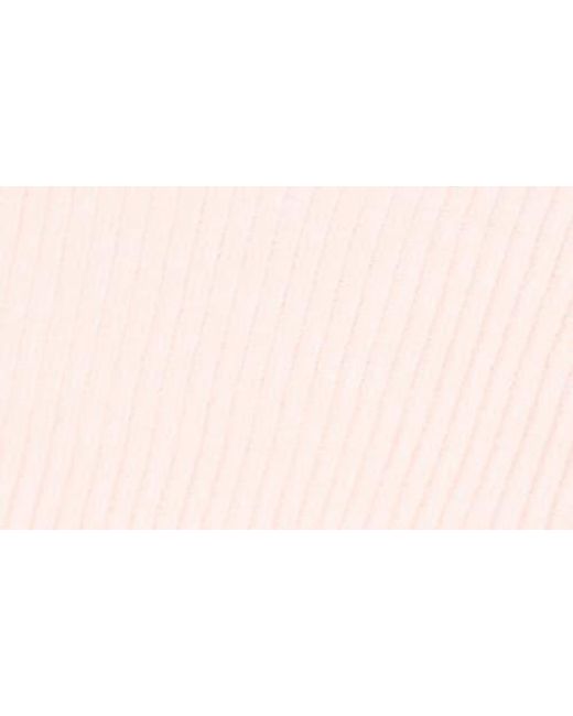 Halogen® White Short Sleeve Rib Sweater Top