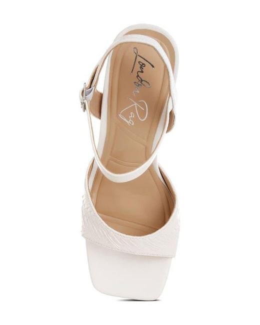 LONDON RAG Metallic Elana Block Heel Sandal