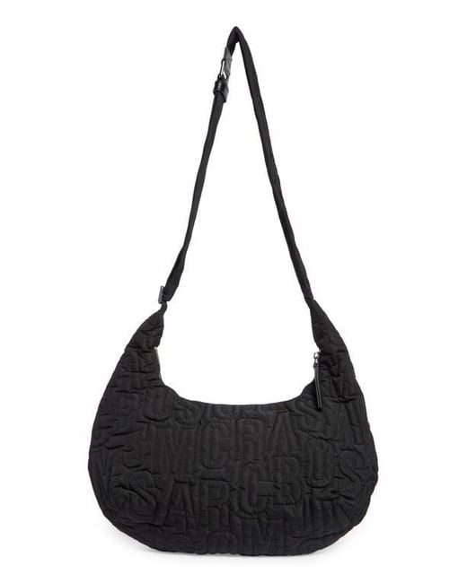 Marc Jacobs Black Jumbled Logo Workwear Nylon Crossbody Bag