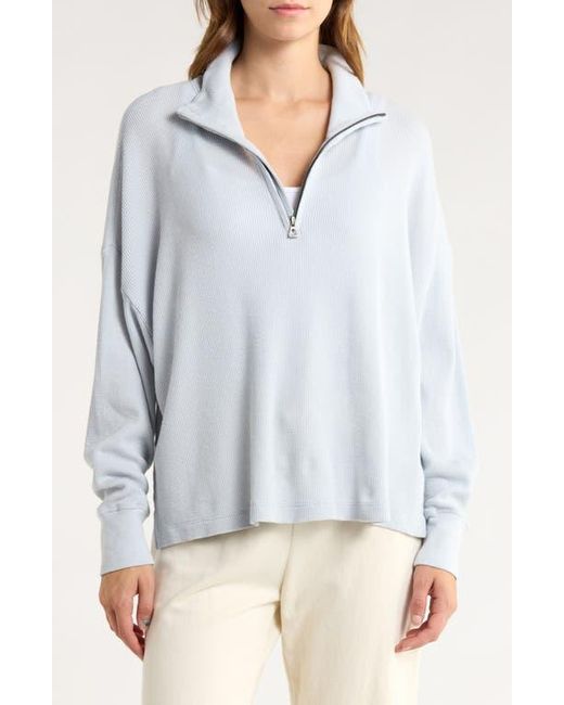 James Perse Gray Half Zip Pullover