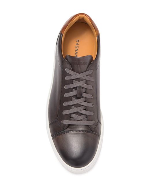 magnanni cuervo leather sneaker