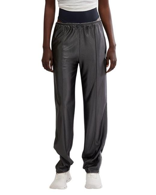 Free People Black Roll With It Drawcord Pants
