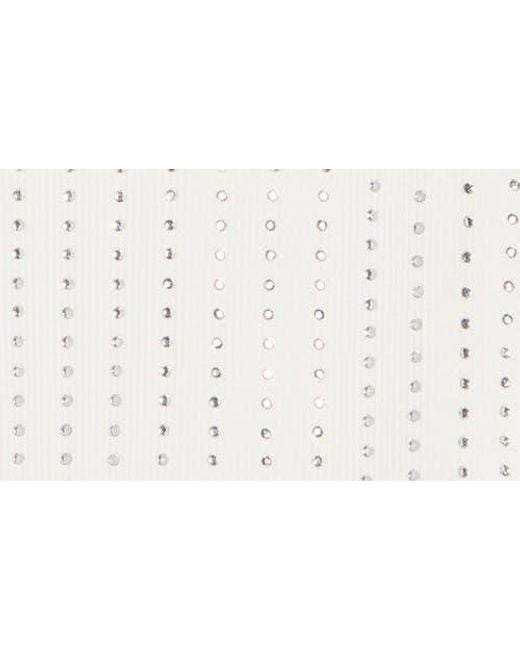 Vigoss White Bling Stretch Cotton Ribbed Tank