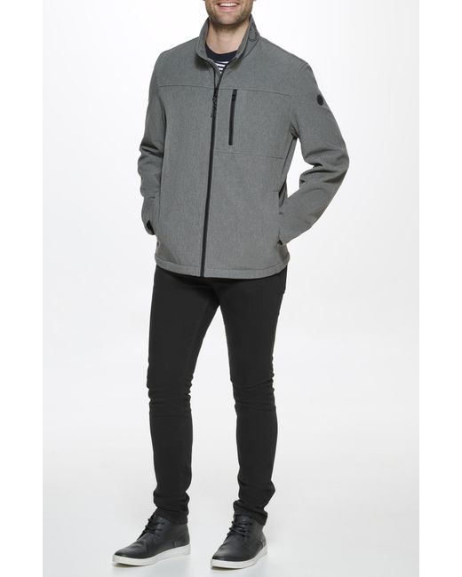 Calvin Klein Gray Infinite Stretch Soft Shell Jacket for men