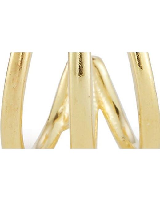 Glaze Jewelry Metallic 14k Gold Vermeil Hoop Earrings