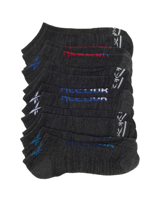 Reebok Black 6-pack Ankle Socks for men