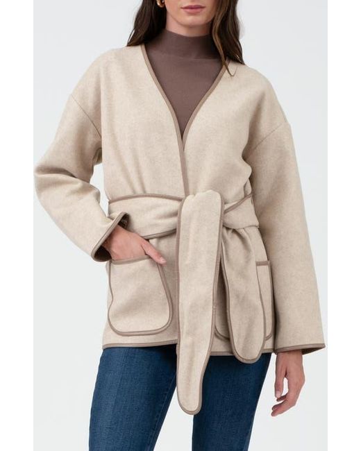 Blu Pepper Natural Belted Coat