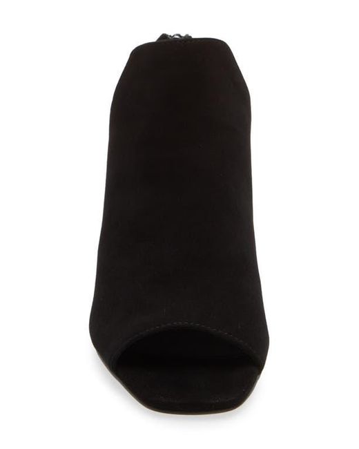Pelle Moda Black Vonn Open Toe Ankle Boot