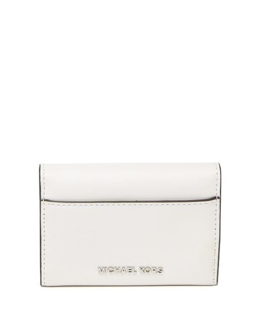 MICHAEL Michael Kors Synthetic Manhattan Small Leather Wallet in White