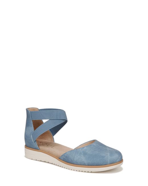 SOUL Naturalizer Blue Intro D'orsay Wedge Flat